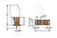 WAGO Konektor 231-342/001-000 s pájecími piny THT Pájecí kontakt 1,0 × 1,0 mm Rovné provedení, oranžová